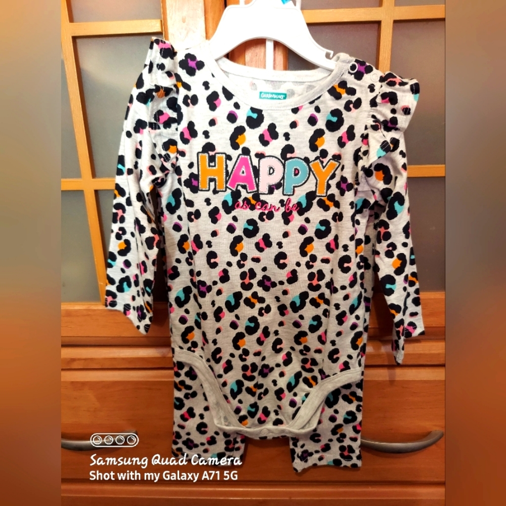 2 PC TODDLER PANTS SET [Leopard Print]